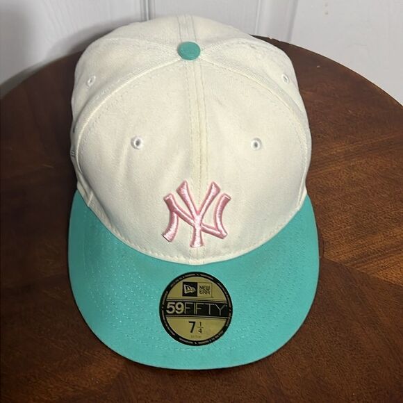 🔥⚾️ Vintage NEW YORK YANKEES New Era 59Fifty Fitted Hat 1996 World Series - NEW - Picture 2 of 10